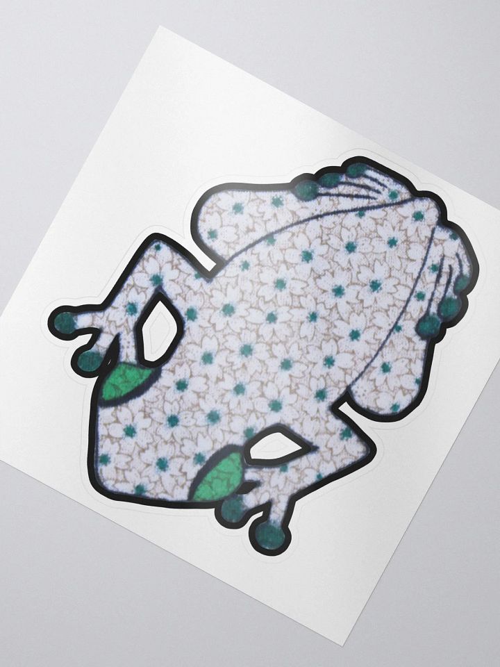 Big Frog Sticker in Snowdrop product image (2)