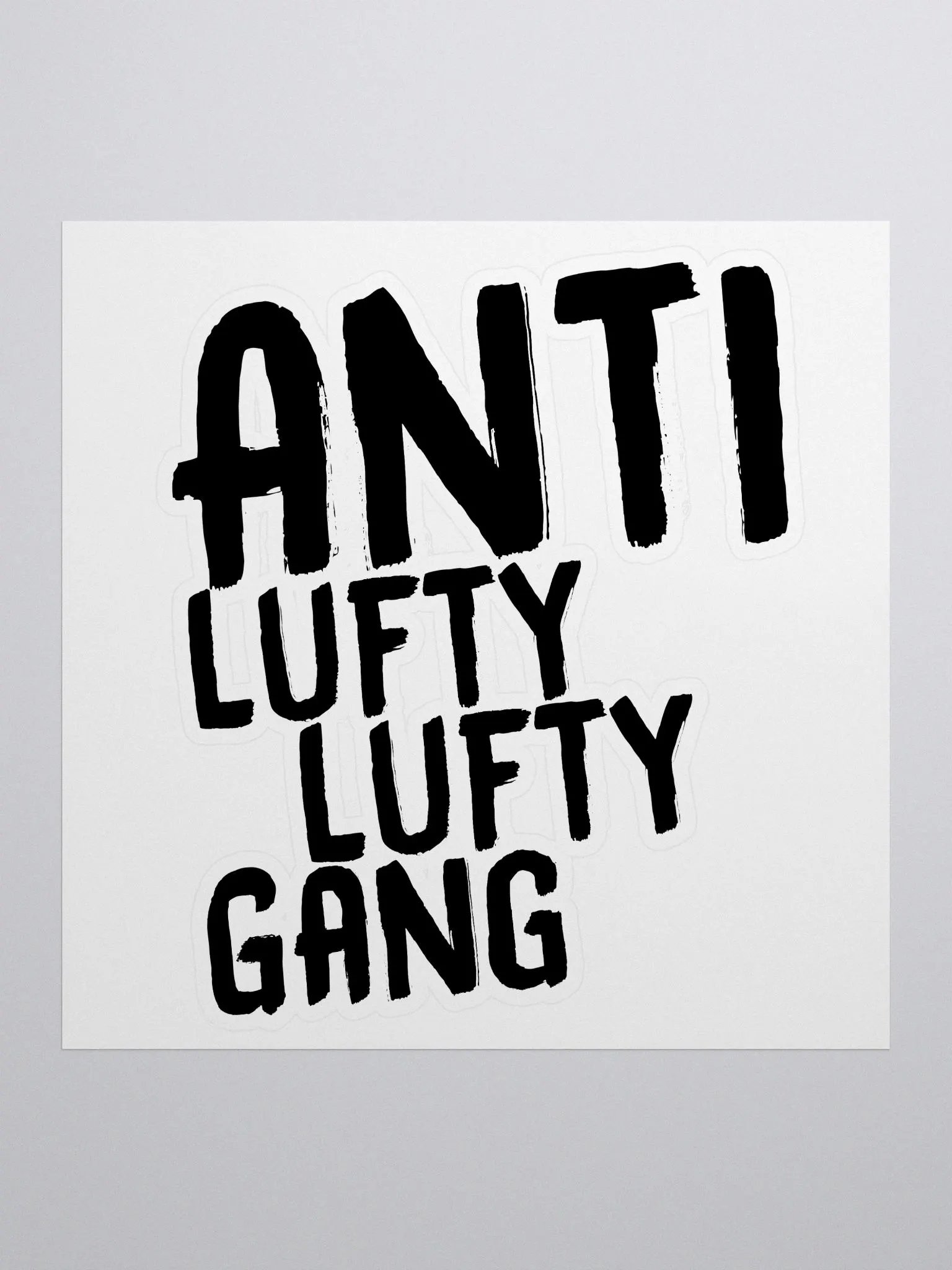 Anti Lufty Lufty Gang Stickers (Black) product image (1)