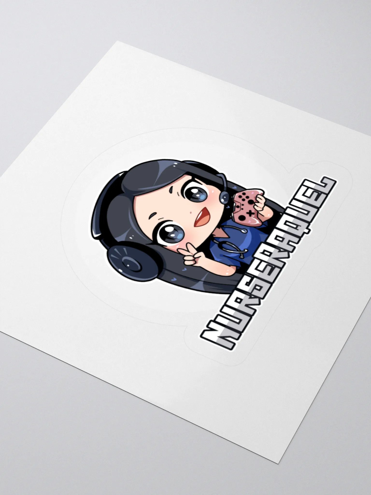 nurseraquel logo with words sticker product image (9)