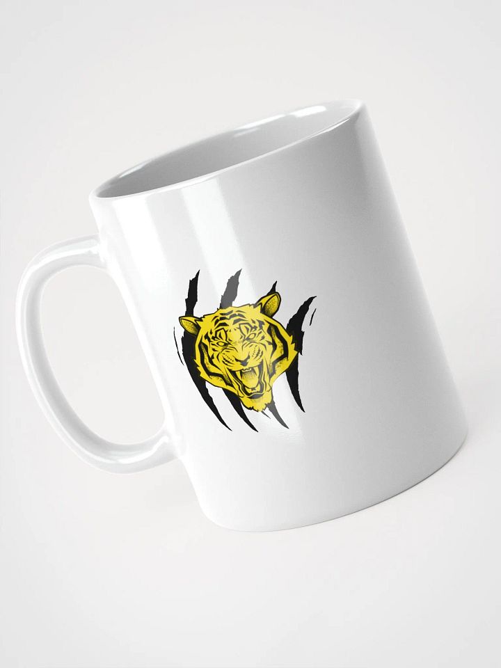 Taza blanca brillante edición TryTiger (Garra negra) product image (1)