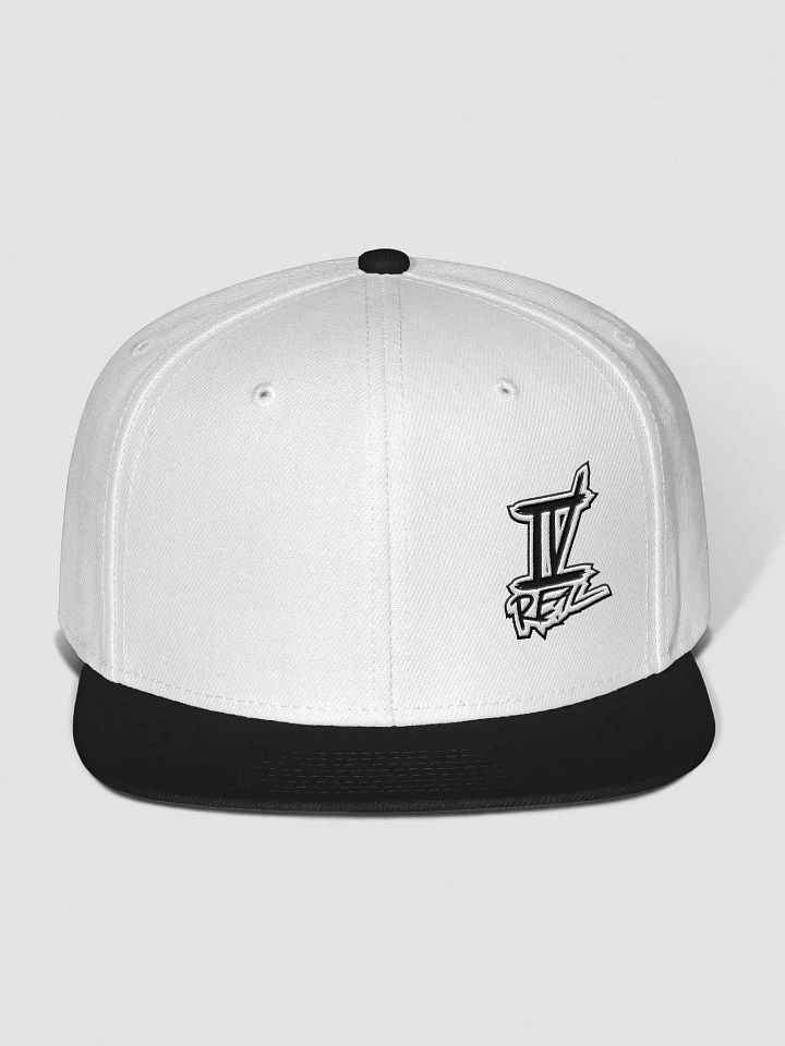 IVREAL White and Black Snap Back Black Logo product image (1)
