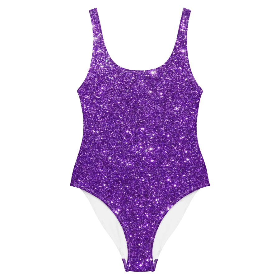 One-Piece Swimsuit (Purple Glitter) product image (5)