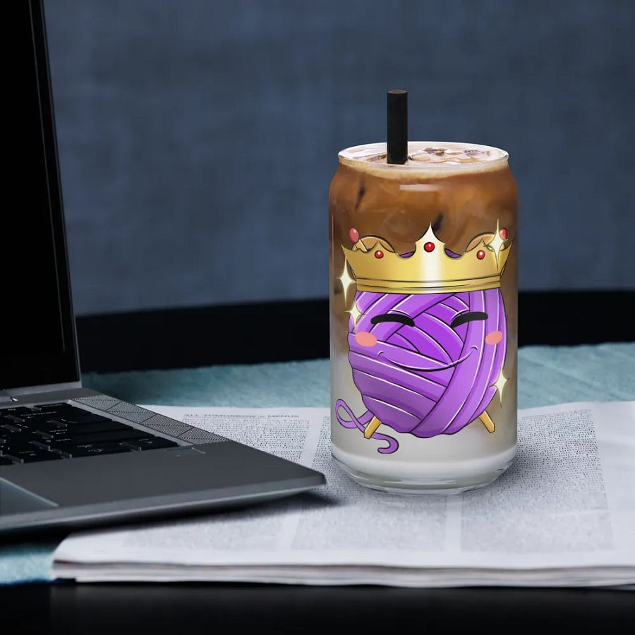 Emote-GlücksQueen-Glas-16oz product image (33)