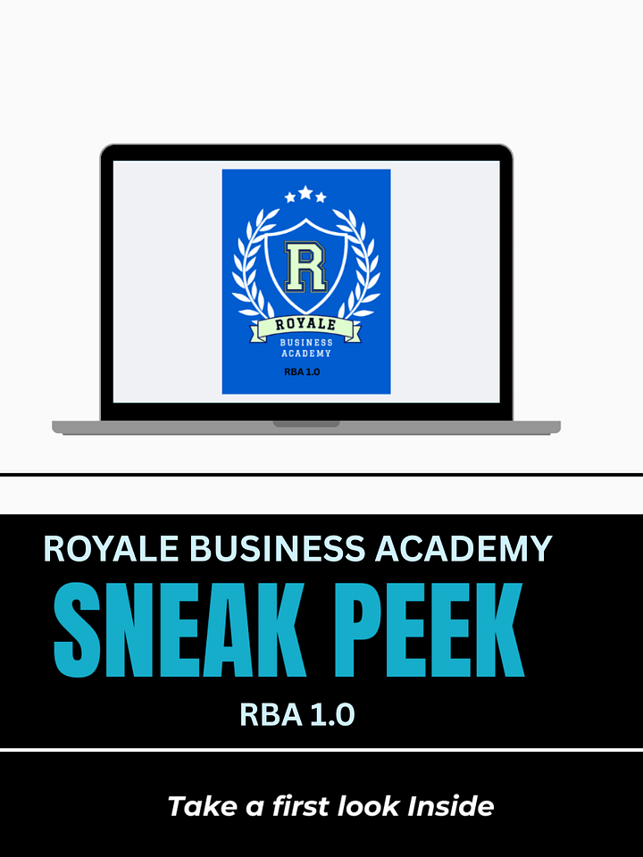 FREE Download-SNEAK PEEK-Royale Business Academy (RBA)- DIGITAL COURSE product image (1)