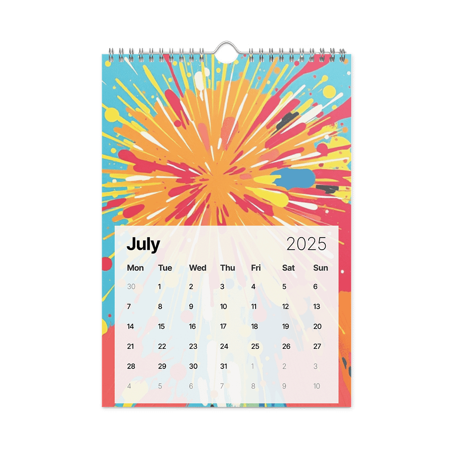 ART ABSTRACT WALL CALENDAR 2026 product image (7)