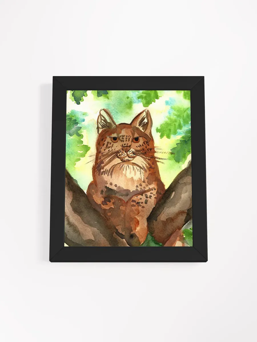 Lynx In A Tree Framed Print product image (1)