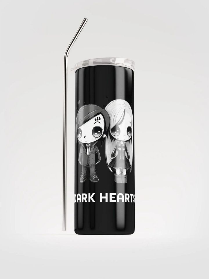 Dark Hearts Gothic Stainless Steel Tumbler - Valentine's Delight product image (1)