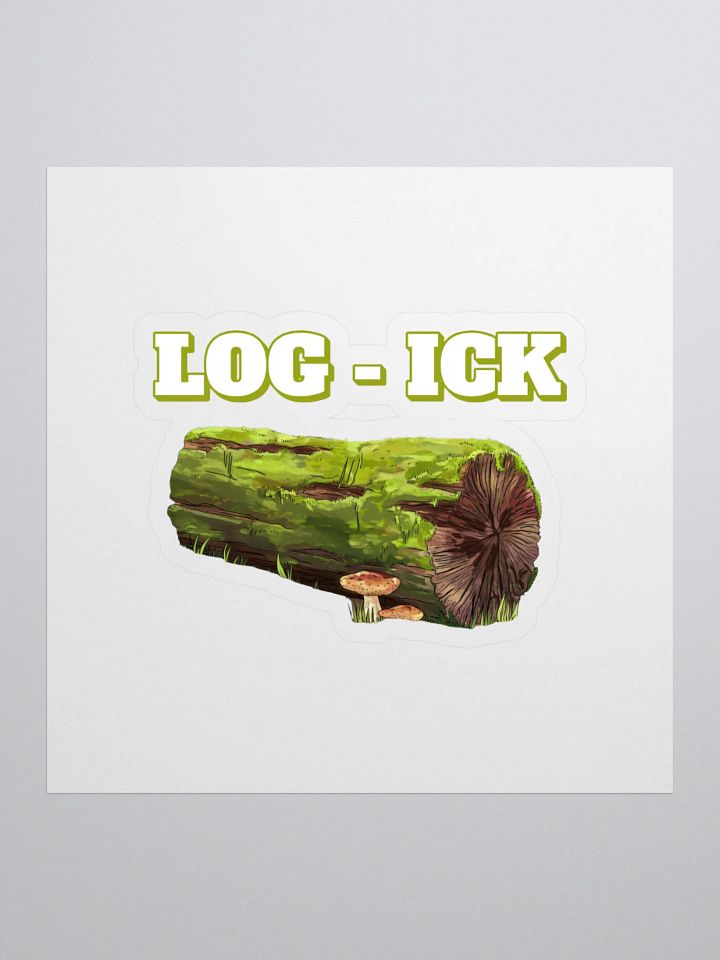 Log - Ick: Funny Play On Words Sticker product image (1)