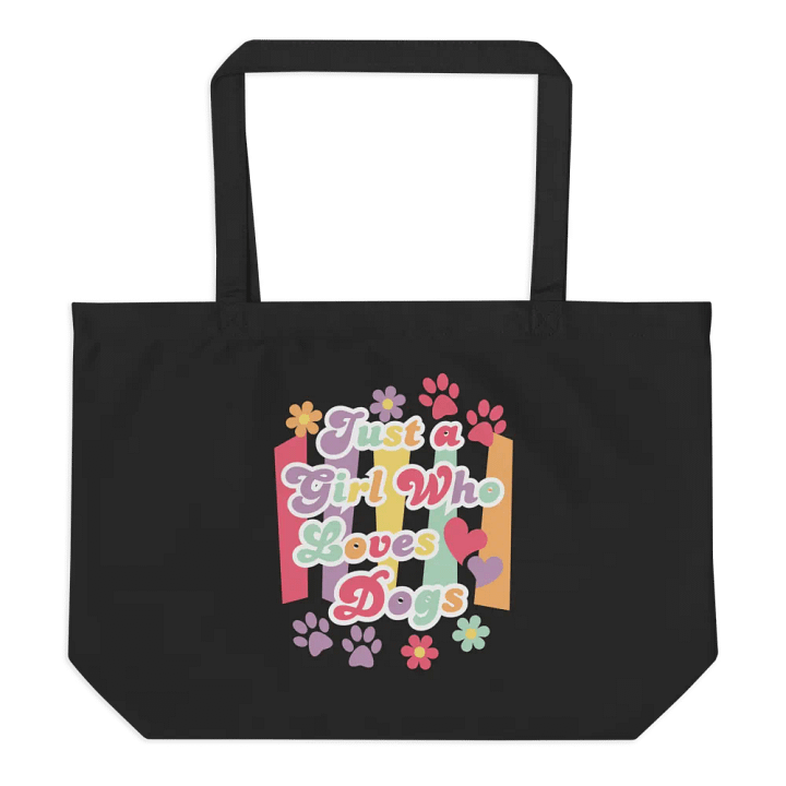 Just A Girl Who Loves Dogs E-Conscious Organic Cotton Tote Bag product image (2)