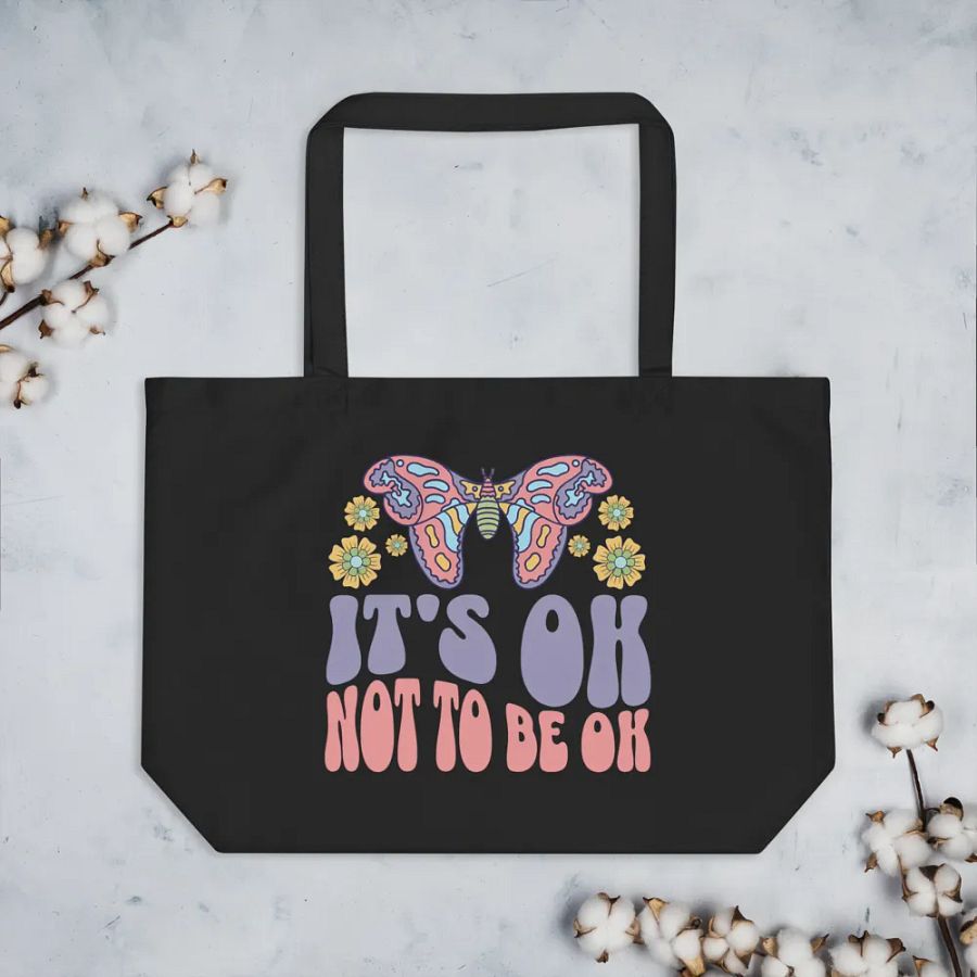 It’s Okay Not to Be Okay Tote Bag 🦋 product image (3)