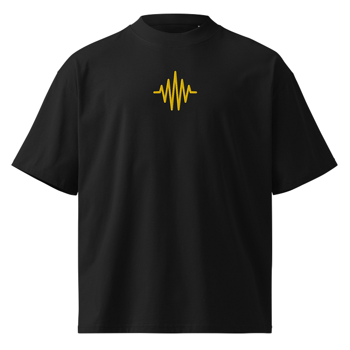 Gold ".mp3" Oversized Heavyweight T-Shirt product image (1)