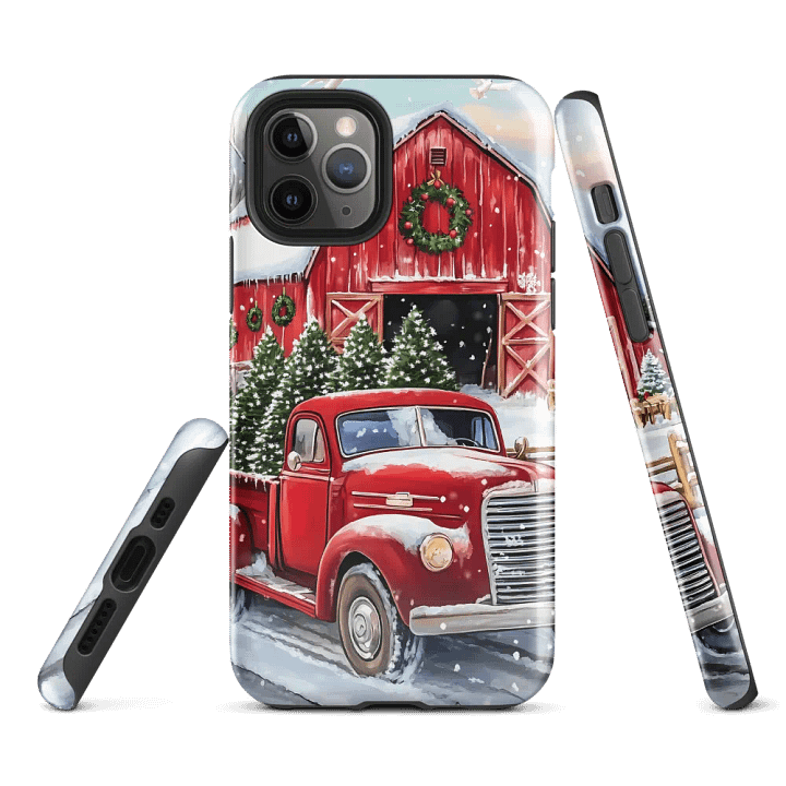 Vintage Christmas Truck iPhone® Tough Case product image (2)