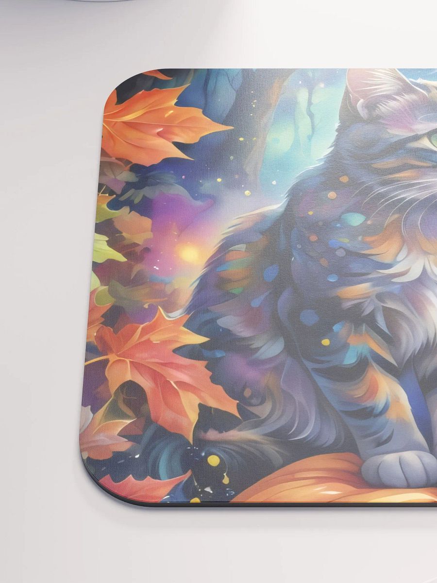 Mystical Cat on Pumpkin Mouse Pad product image (7)