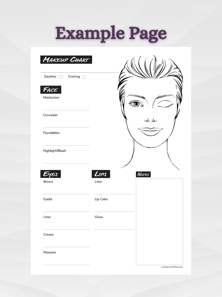 Cosplay Costume and Makeup Planner - Male, Female, and Child Body Templates product image (2)