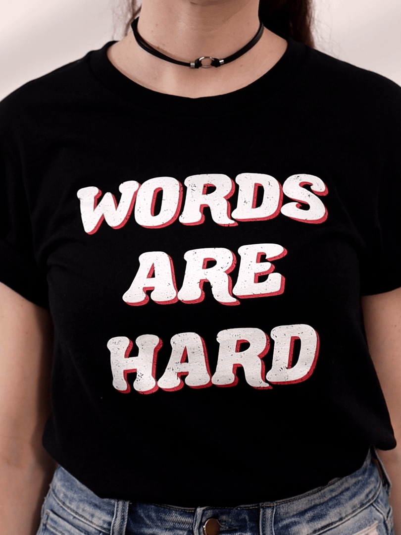 Retro Words Are Hard Tee product image (3)