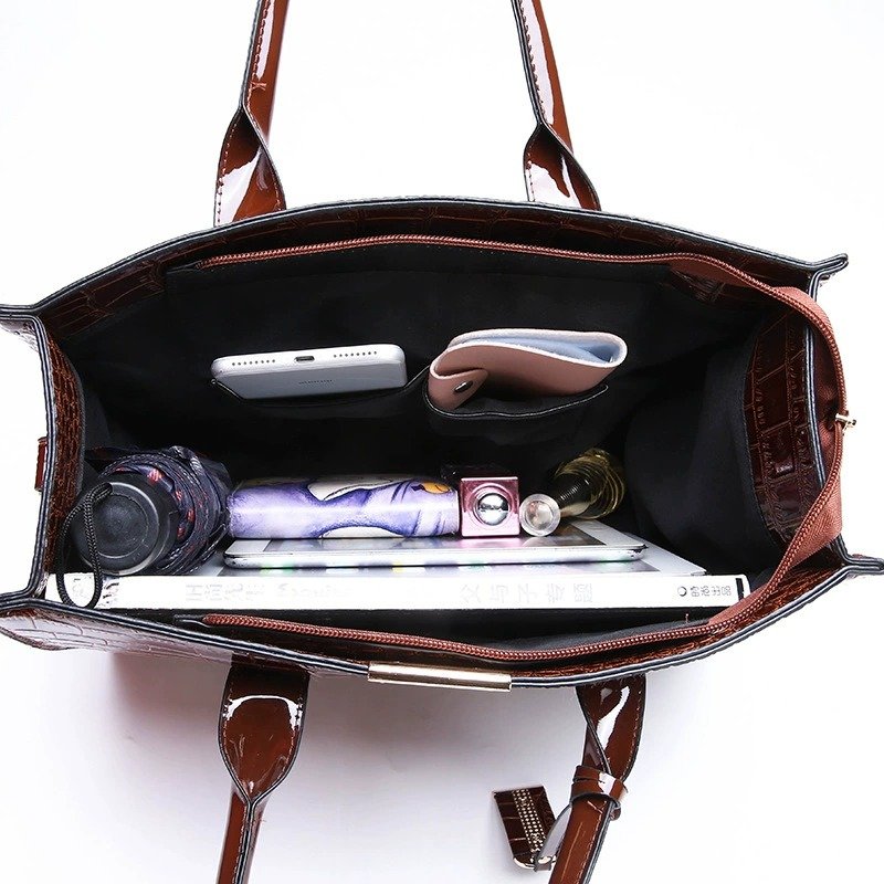 Crocodile Print Tote Crossbody Bags product image (2)