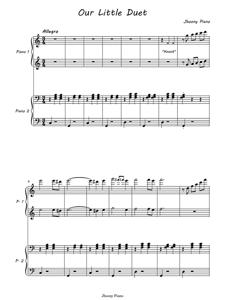 Our Little Duet - Sheet Music product image (1)