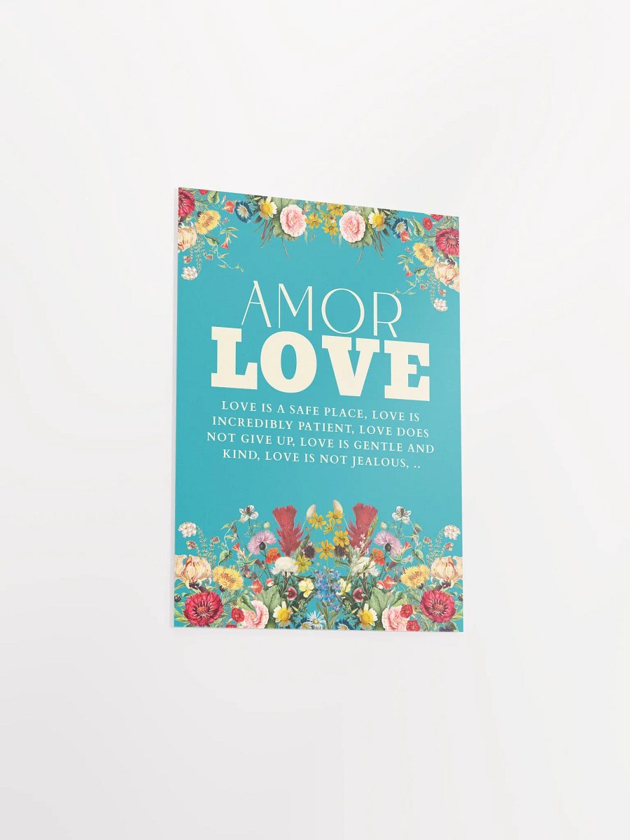 Amor Love: Floral Affirmation Poster product image (11)