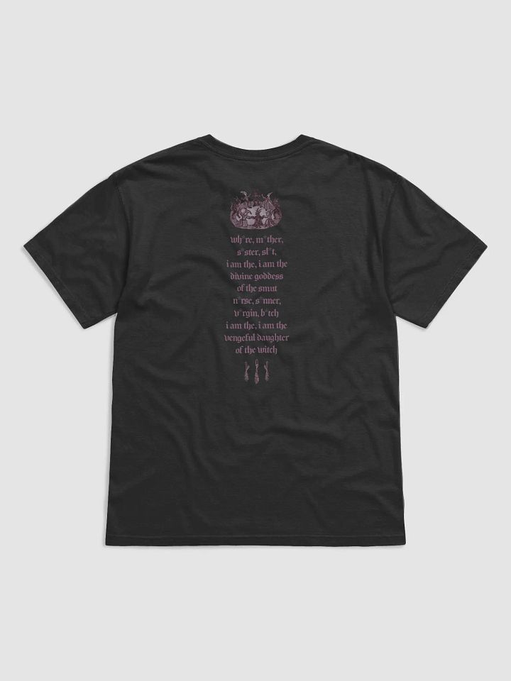 'Wh*re, M*ther, S*ster, Sl*t...' Burn Your Village T Shirt (dark colours / design on back) (colours available) product image (1)