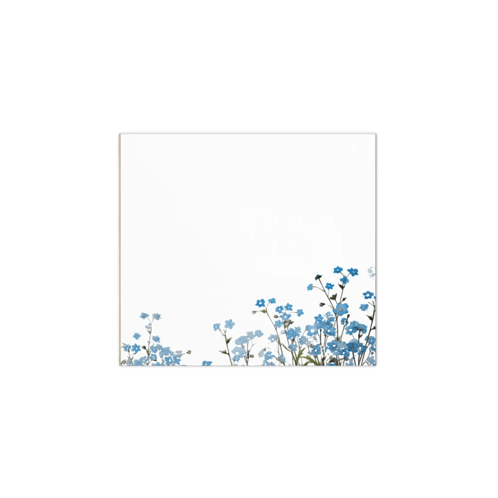 Blue Spring Floral Edge Notepad product image (1)