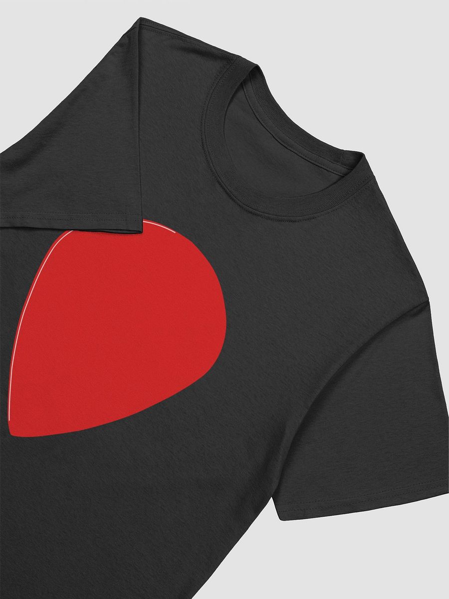 Crimson Guitar Pick Unisex Tee product image (3)