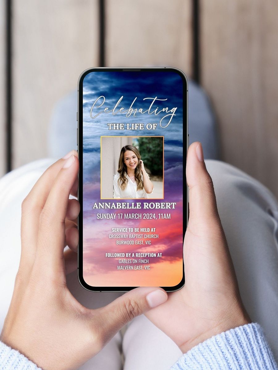Magic Sky Evite Canva Template product image (6)
