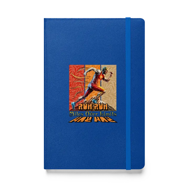 Run Run Miles Over Limits Male Running Limitless Hardcover Journal product image (1)
