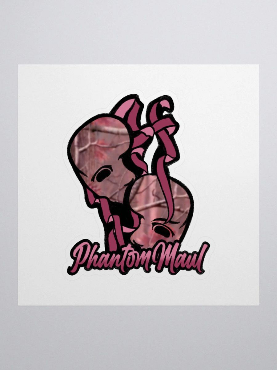 Pink Woodland Camo Logo Sticker product image (1)
