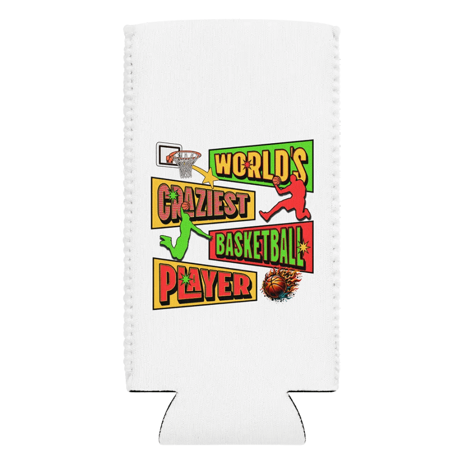 Wrolds Craziest Basketball Player Flaming Can Cooler product image (1)