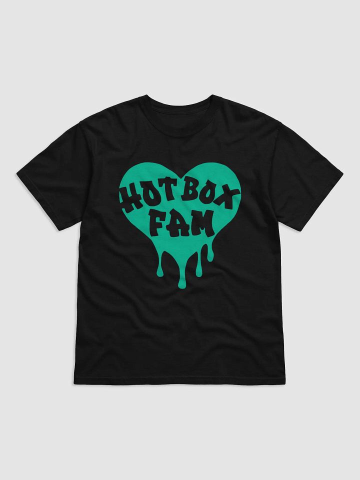 UNISEX HOT BOX FAM TRANSPARENT SEAFOAM GREEN LOGO TEE product image (1)