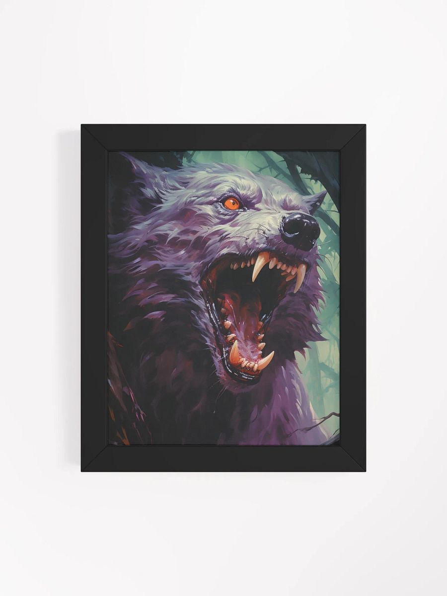 Menacing Wolf Framed Poster product image (4)