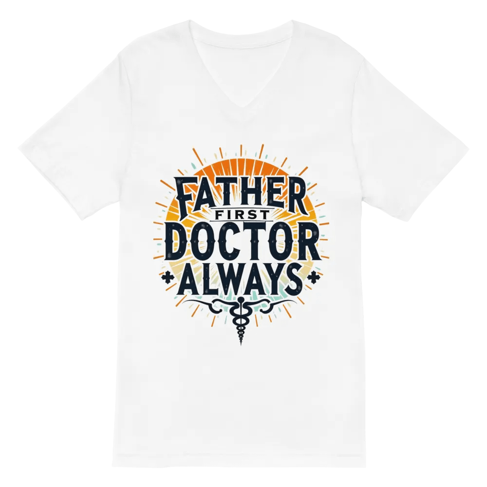 Father First Doctor Always V-Neck Tee product image (2)