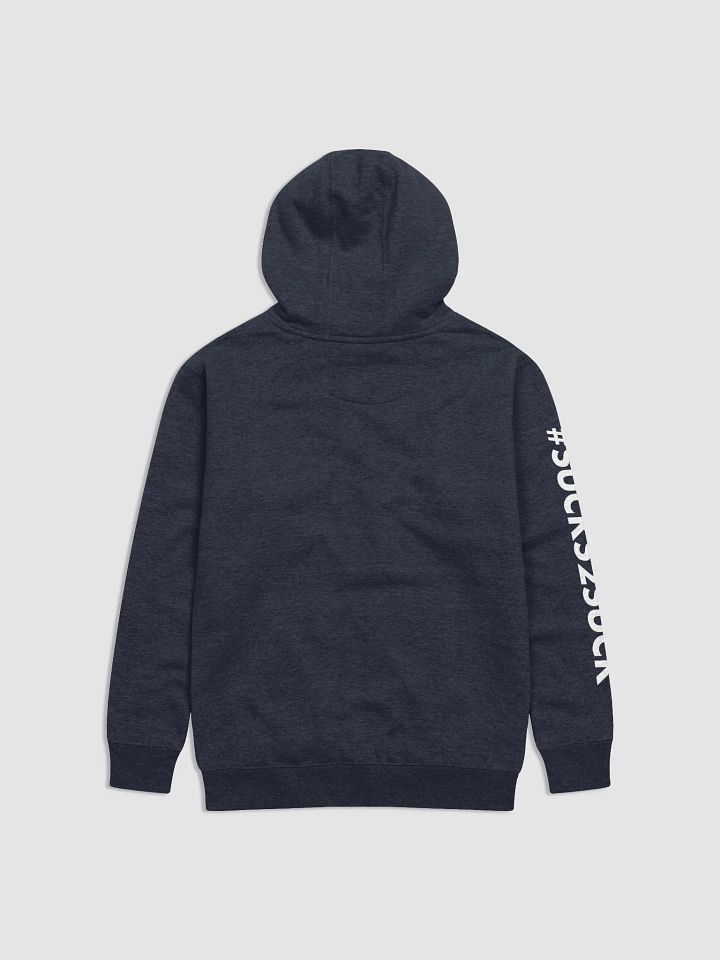 #Sucks2Suck Unisex Hoodie (Navy/White) product image (2)