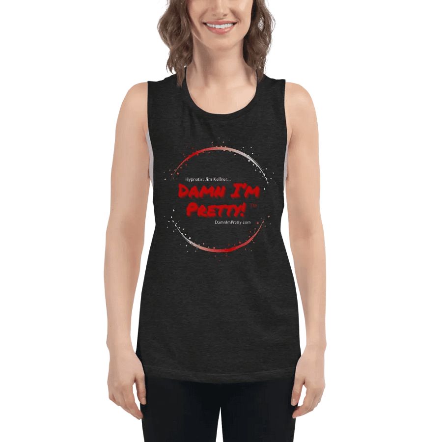 Damn I'm Pretty! Tank Top -Shirt RED Circle product image (5)