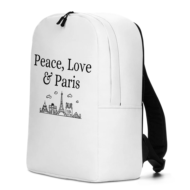 Peace, Love and Paris with Monuments Minimalist Backpack product image (2)