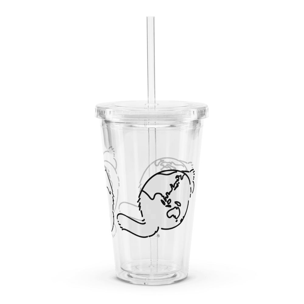 Planet Manul Trio - Transparent Cup & Straw product image (4)