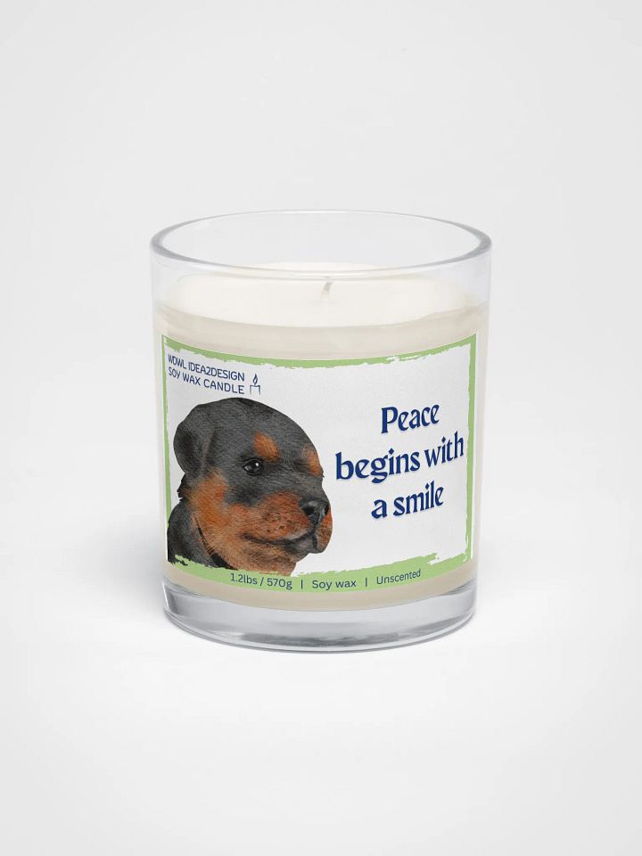 Rottweiler Dog Lover Best Gift, Large Capacity, Great Value & Eco-Friendly Candle – 1.2 lbs of Pure Serenity product image (1)