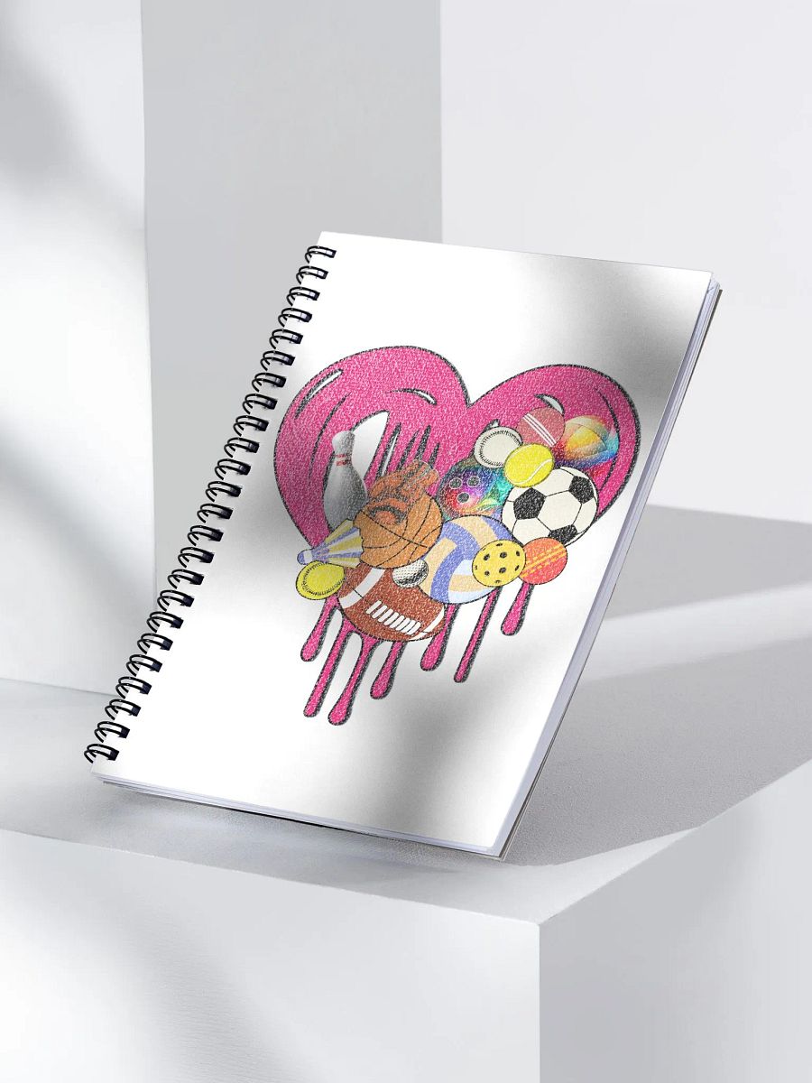 Heart Sports Assorted Passion Spiral Notebook product image (2)