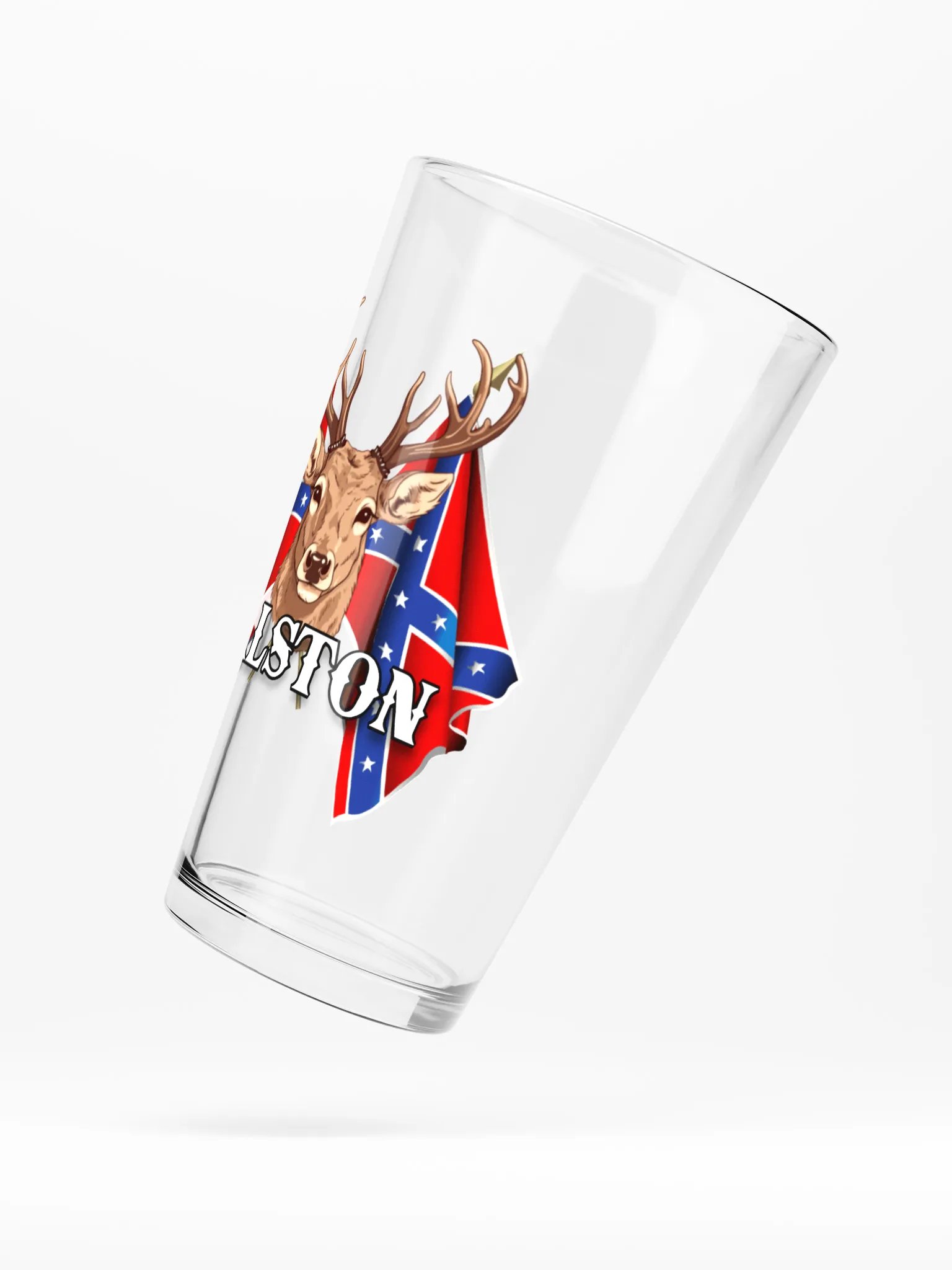 "Ralston" Last Name Rebel Redneck Deer - Shaker Pint Glass product image (5)