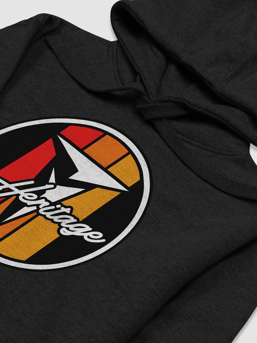 Retro Heritage Logo Hoodie Black product image (3)
