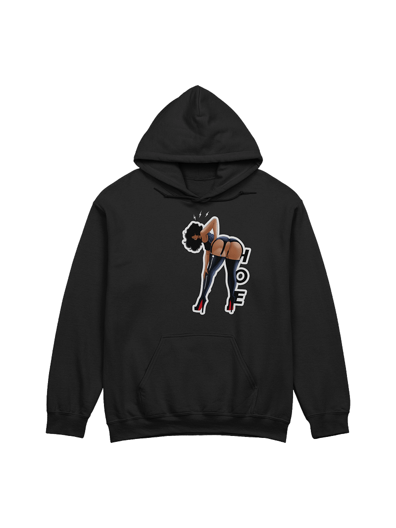 HOE HOODIE NAUGHTY - BLACK