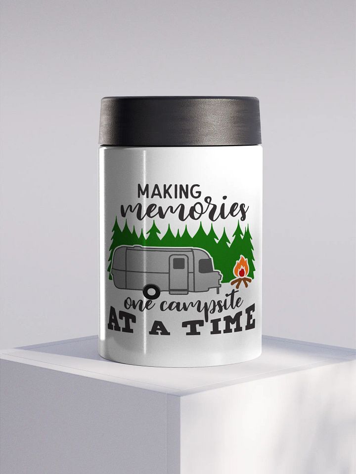 Campsite Memories Stainless Steel Koozie product image (1)