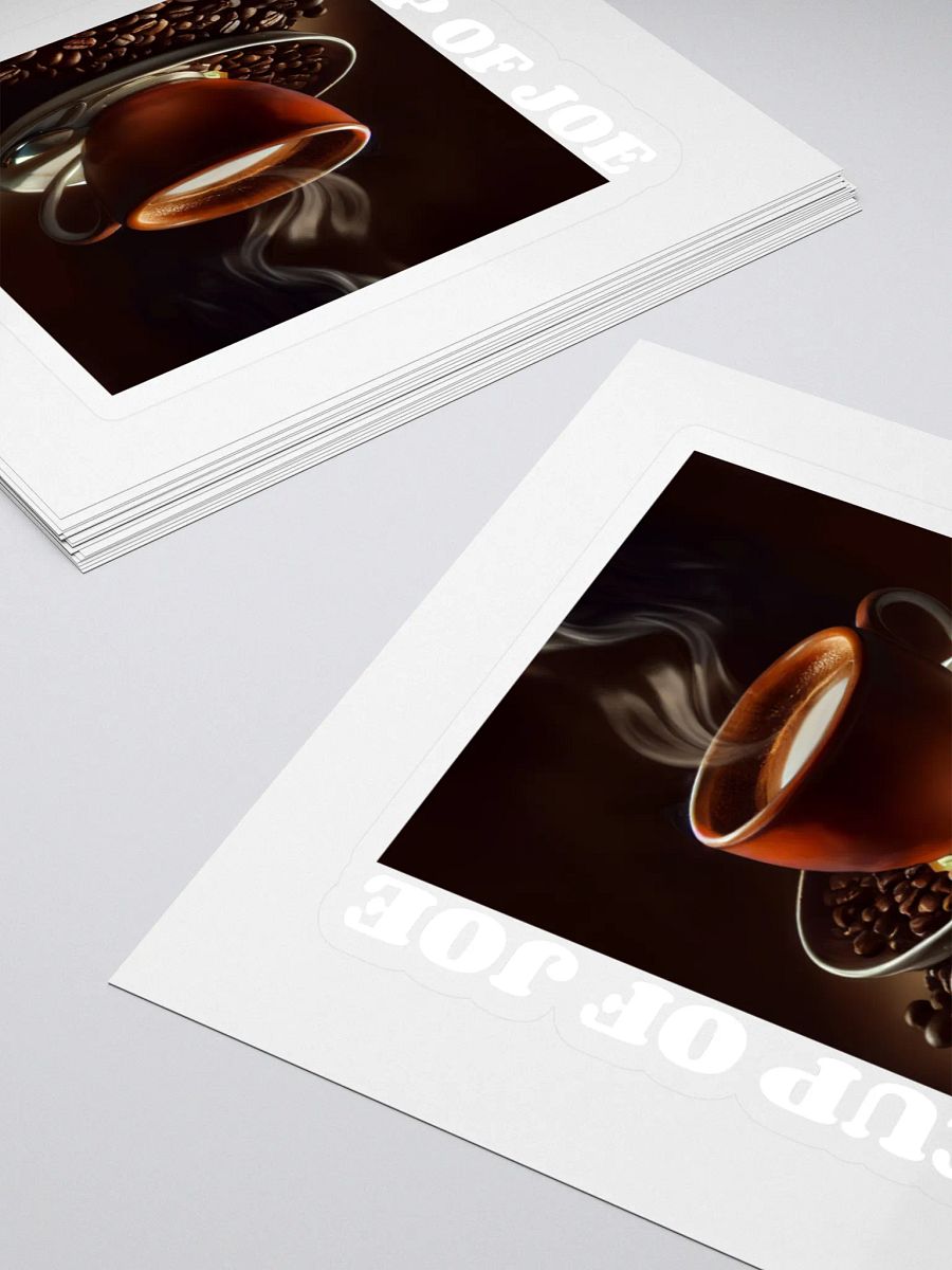 Steaming Cup of Joe Kiss Cut Stickers product image (4)