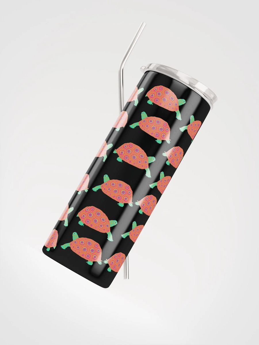 Miniaday Designs Orange Turtles Stainless Steel Tumbler product image (4)