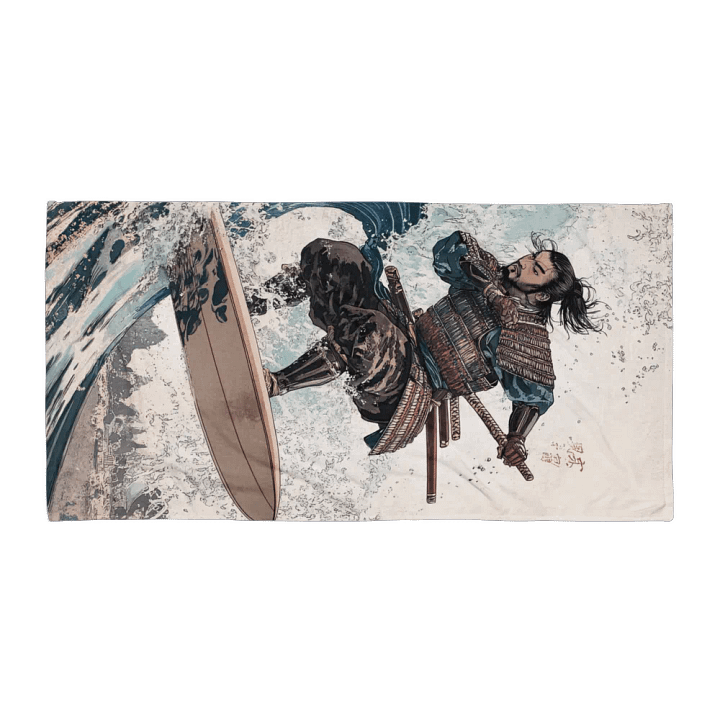 Samurai Swell Beach Towel product image (1)