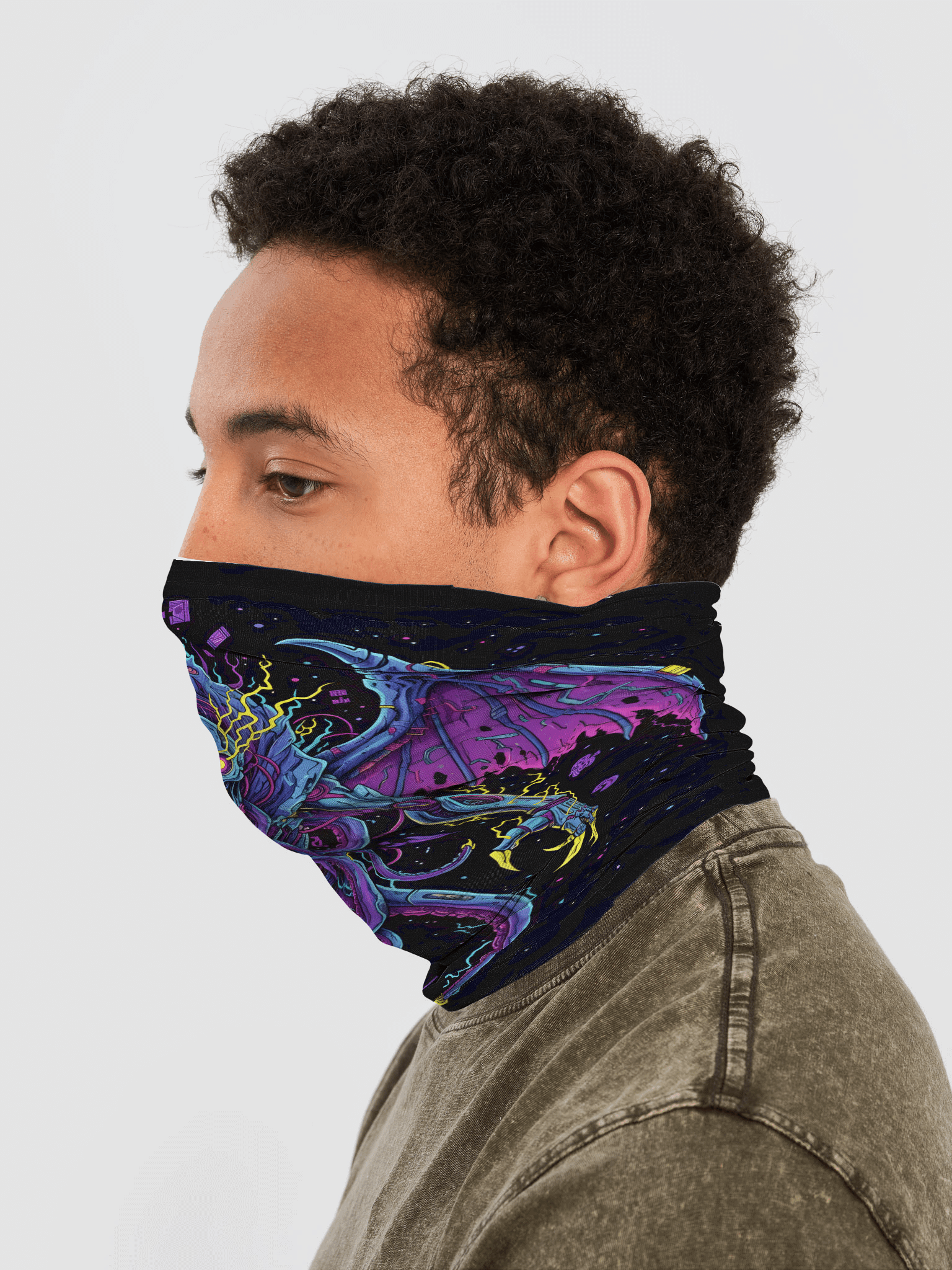 Neonspindle Wraith Neck Gaiter - Black product image (3)