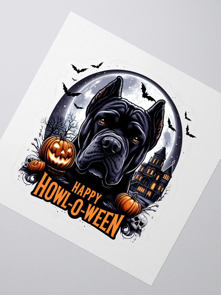 Cane Corso Witch Hat Halloween Sticker product image (2)