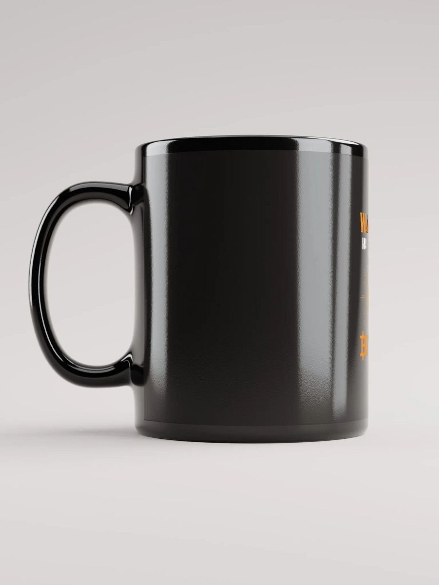 Golden Bitcoin Warning Mug product image (3)
