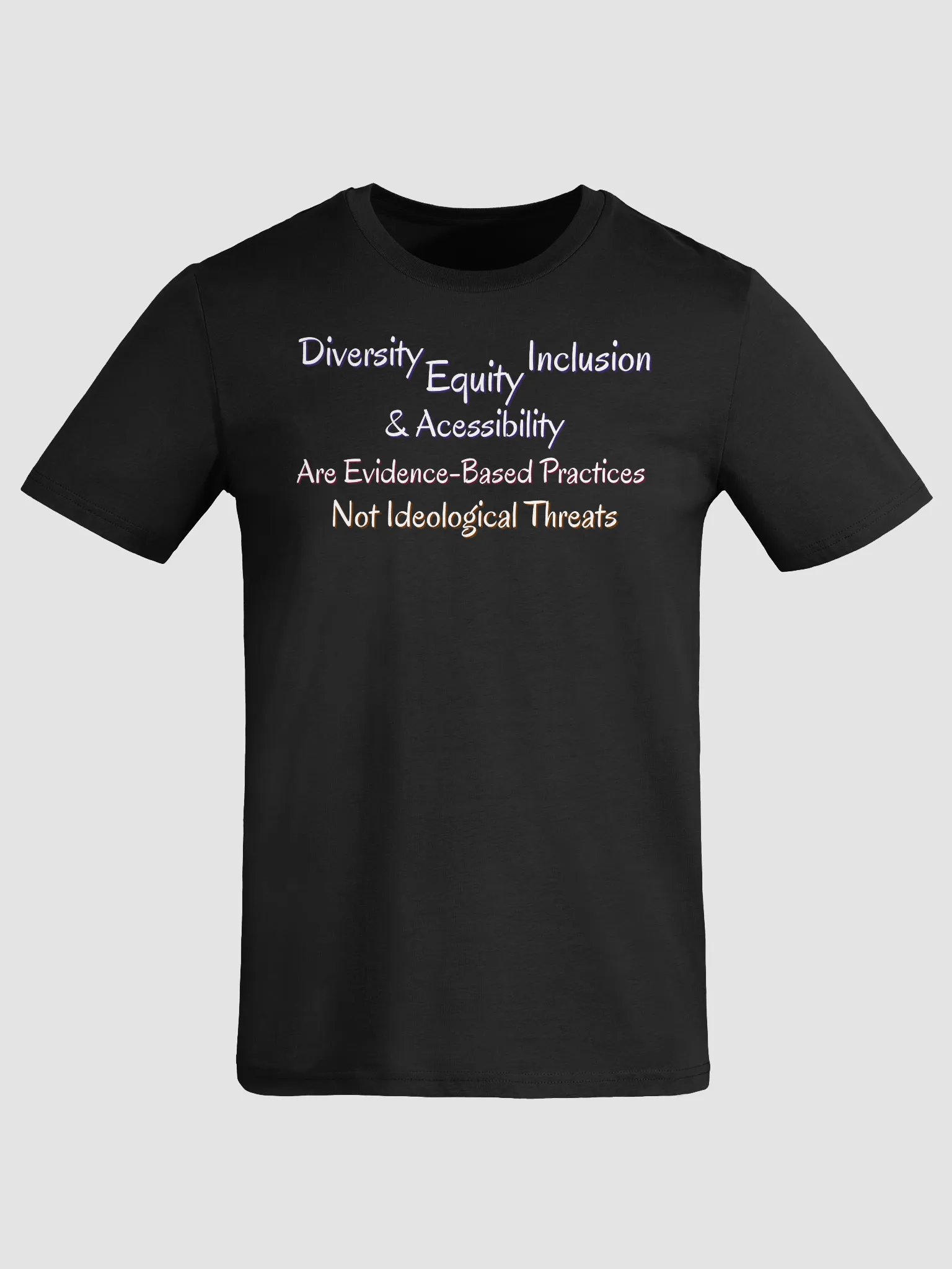 Hands Off DEIA, Evidence Based Practices (words only) , Tee product image (1)