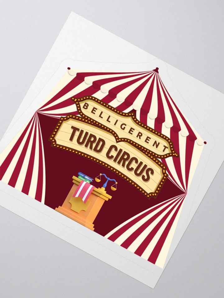 Belligerent Turd Circus Kiss Cut Stickers product image (4)